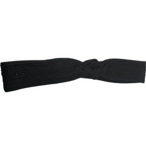 Black Woven Knotted Velcro Belt